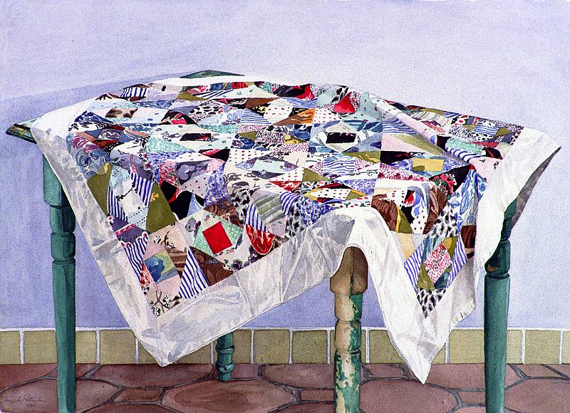 Table with Quilt 1980 22x30.jpg